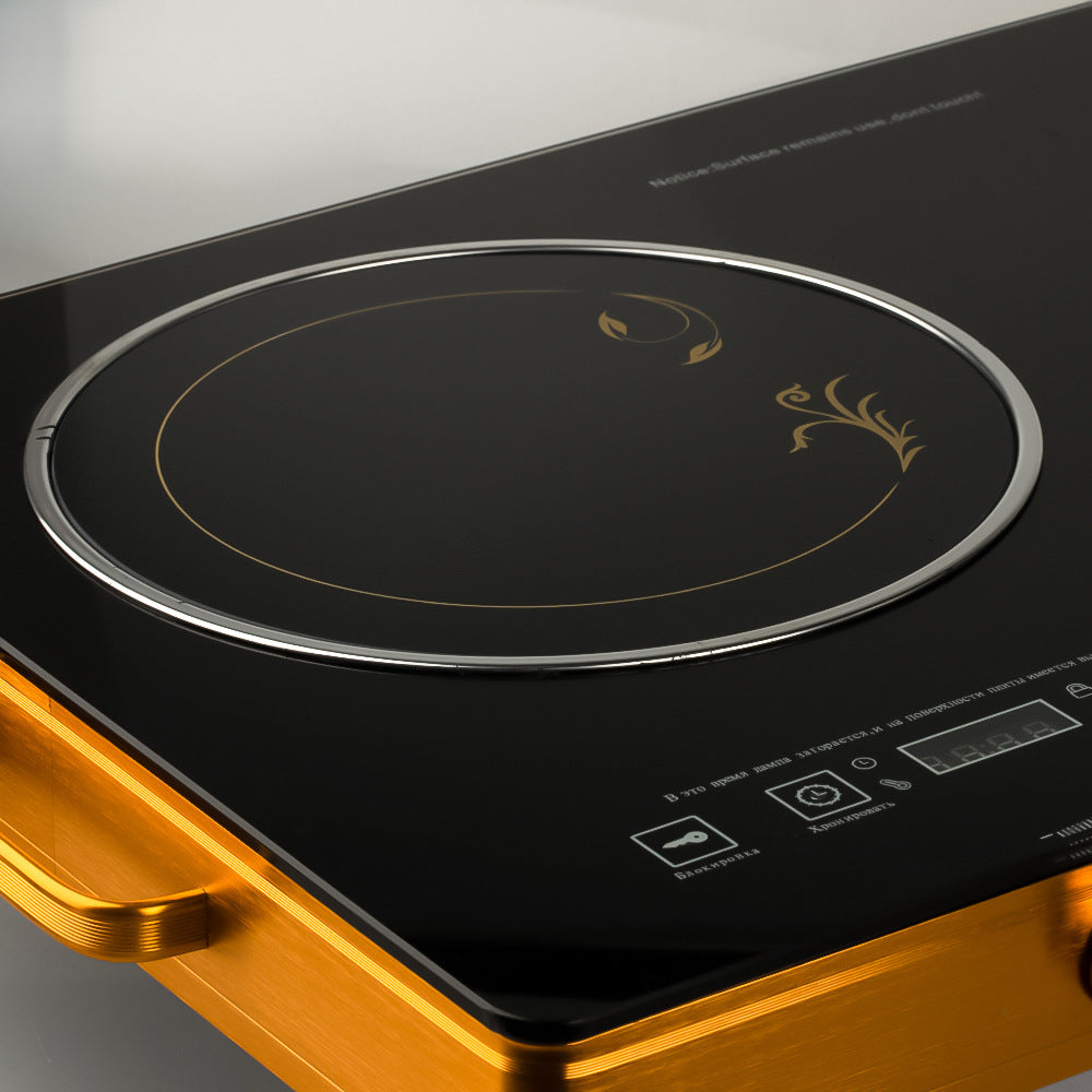 European Style Double Burner Energy-Saving Stove High-power Dual-burner Electric Ceramic Stove Household Multi-functional Light Wave Induction Cooker3500W