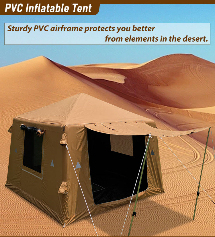 Wholesale Inflatable Tent from Source Factory Middle East Saudi Arabia Tent Black Coating Sunproof Rainproof Automatic Quick Open3*