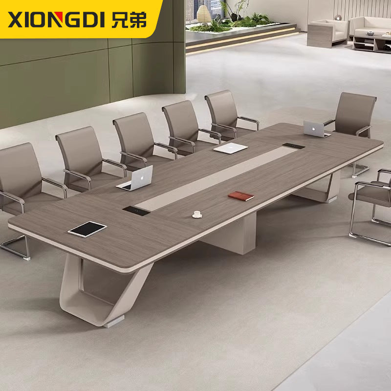 Conference Table Training Office Furniture Long Table Rectangular Table Office Large Simple Modern Meeting Table and Chair Set