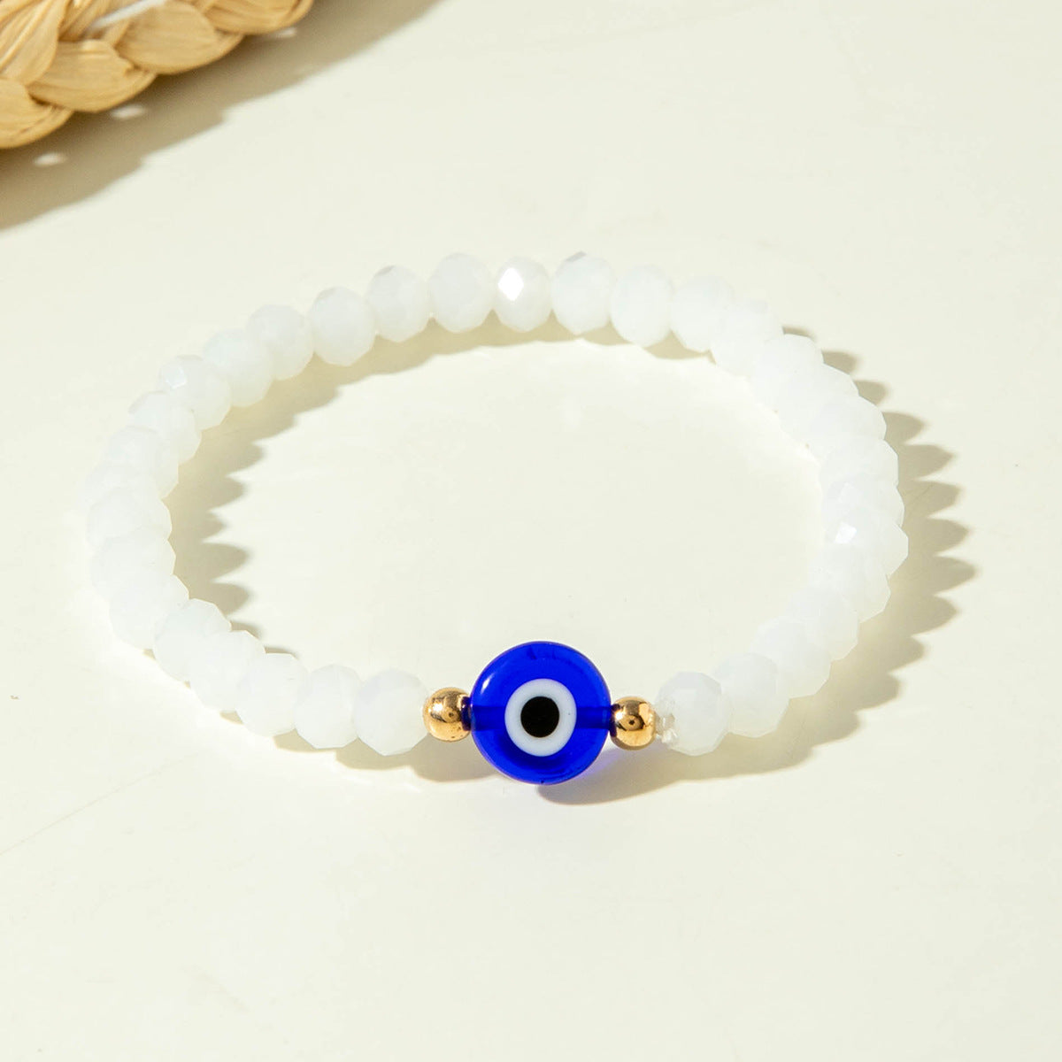 European and American Style Bracelet Colorful Devil's Eye Beaded Bracelet Simple Glass Eye Bracelet Wholesale