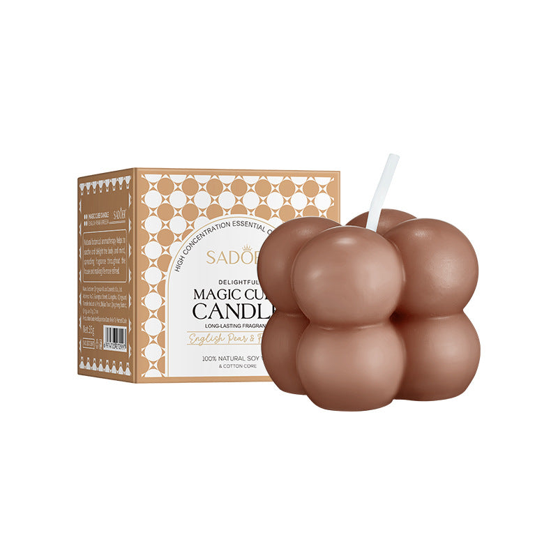 Magic Cube Scented Candle SADOER Celebration Birthday Party Multicolor Birthday Candles Cross-Border Wholesale