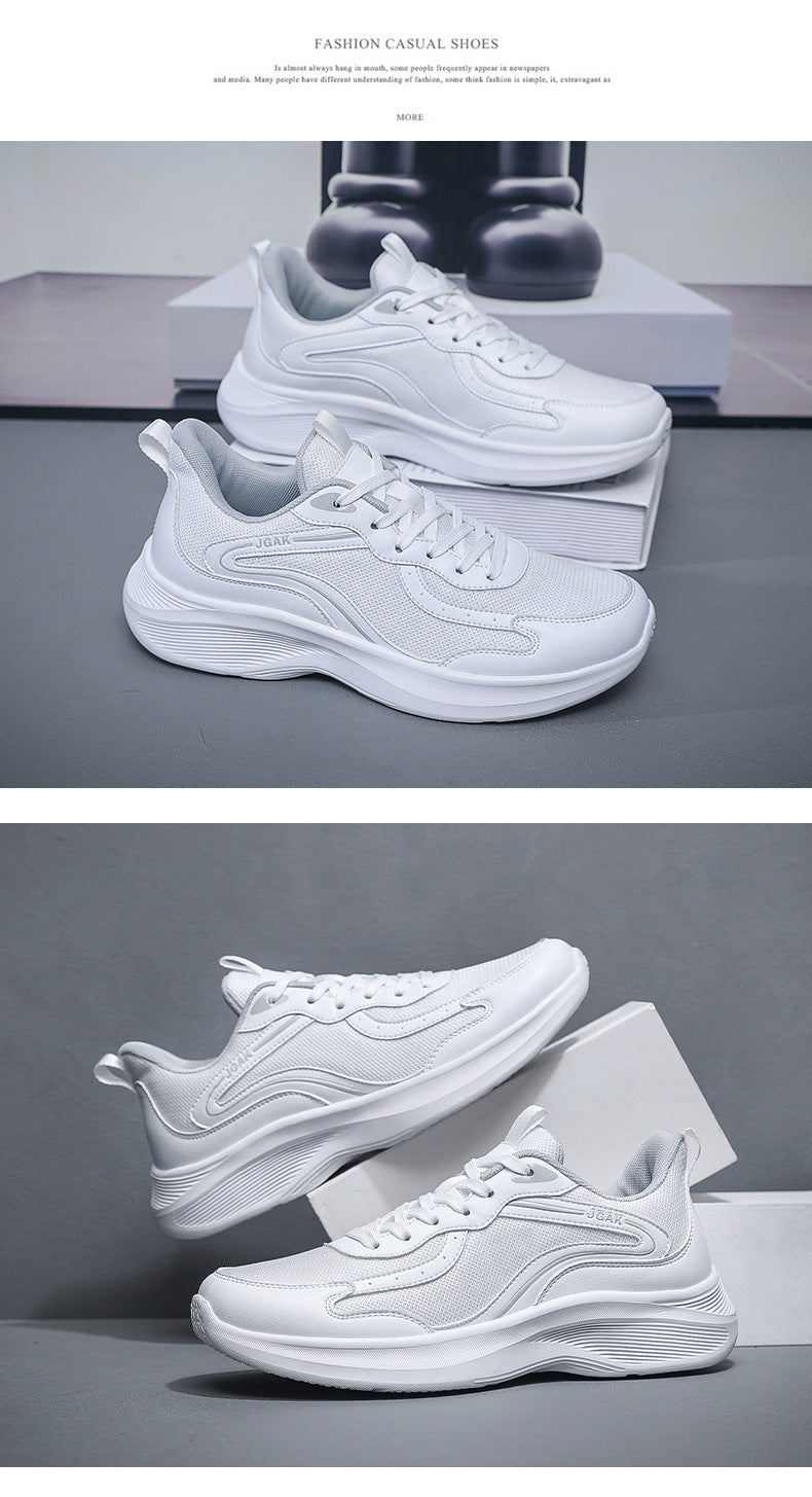 Plus Size Men's Fashion Casual Sneakers Trendy Versatile Breathable Mesh Shoes Lightweight Running Shoes Luxury Travel Shoes