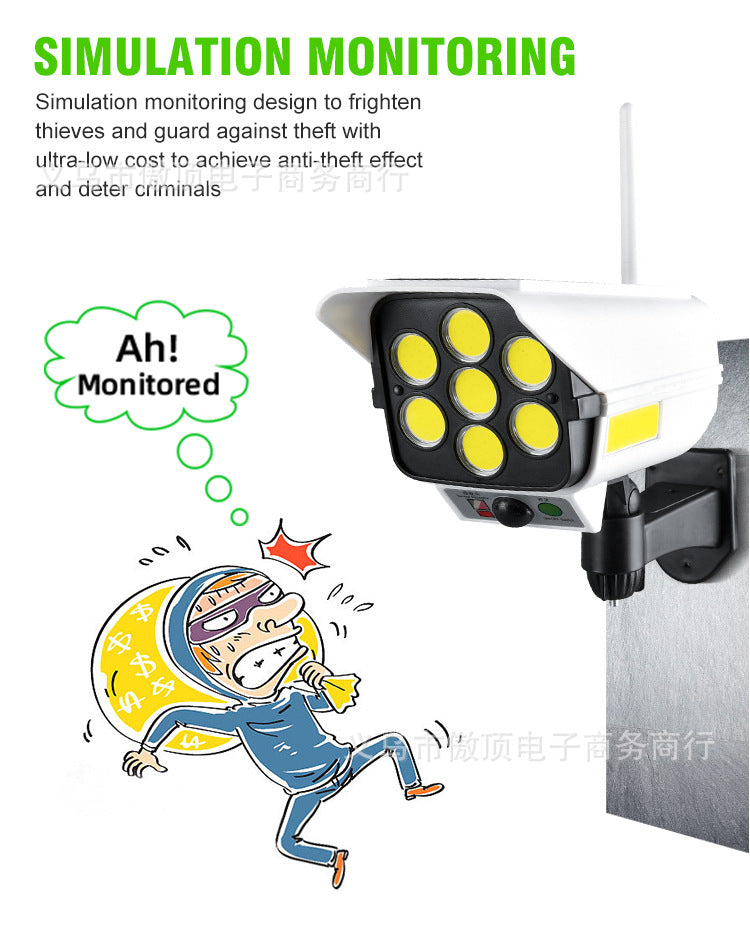 Solar Simulation Surveillance Light Outdoor Lighting LED Human Body Sensor Anti-Theft Light Garden Light Street Light