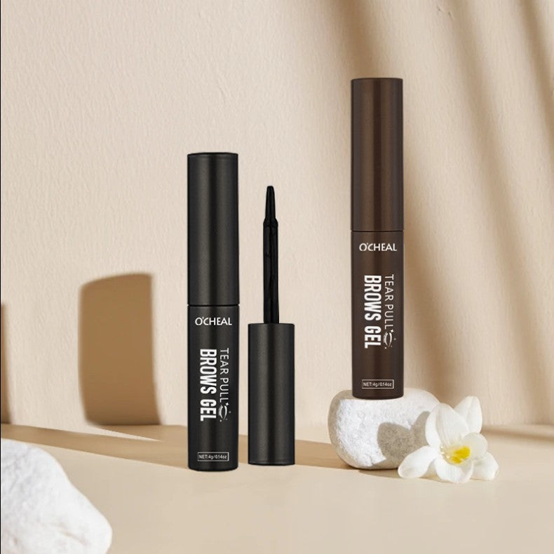 Ouqianya Peel-off Eyebrow Dye Cream Waterproof Sweatproof Long-lasting 3D One-line Eyebrow Packaging