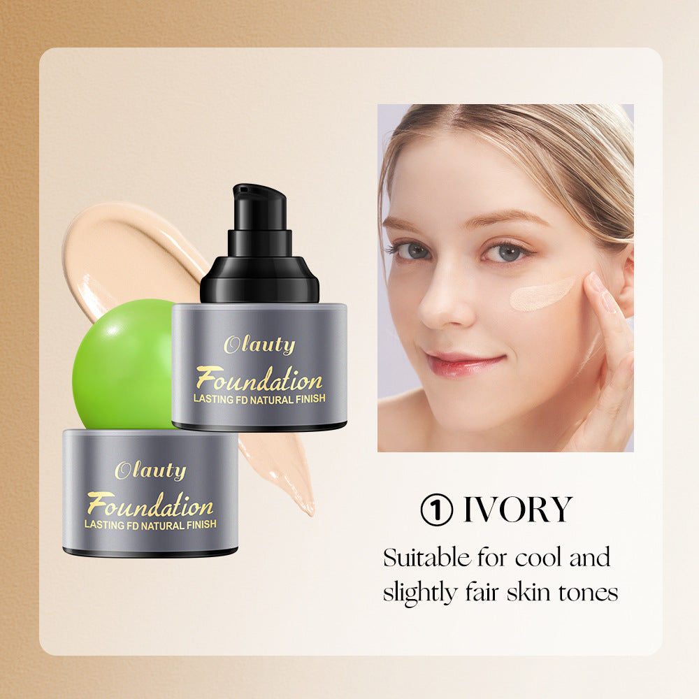 Olauty American Long-lasting Waterproof Foundation for Spot and Acne Coverage30g Packaged version