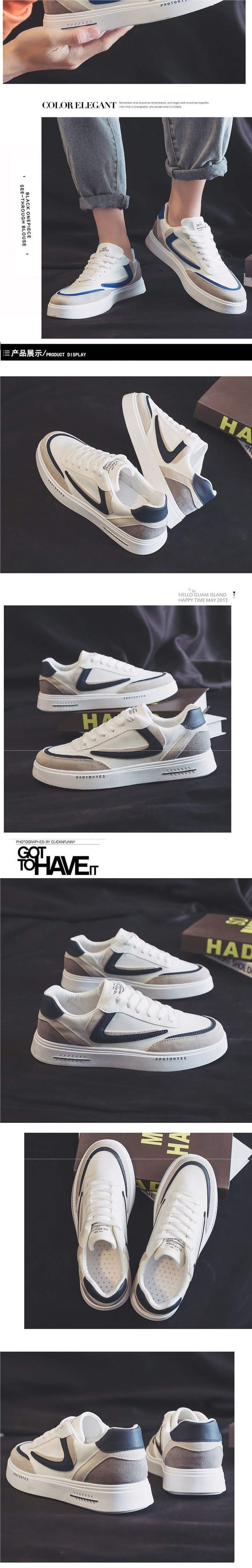 2025Summer New Breathable Canvas Trendy Shoes for Men ins Versatile Casual White Sneakers Sports Cloth Shoes