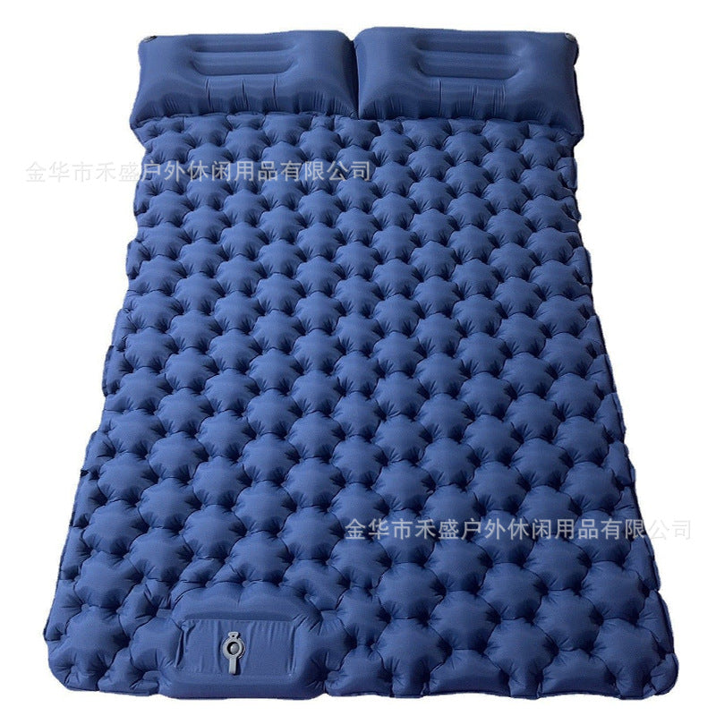 Mattress,Ultra-light Camping Mat with Pillow Built-in Foot Pump Waterproof Portable Compact Inflatable Mattress for Camping