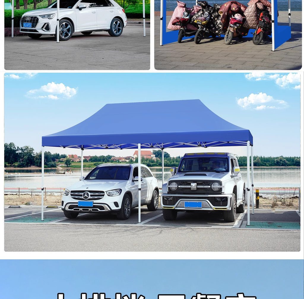 Four-Legged Rainproof Tent Four-Corner Sun Umbrella Outdoor Canopy Sunshade Stall Use Rain Cover Retractable Folding Tent