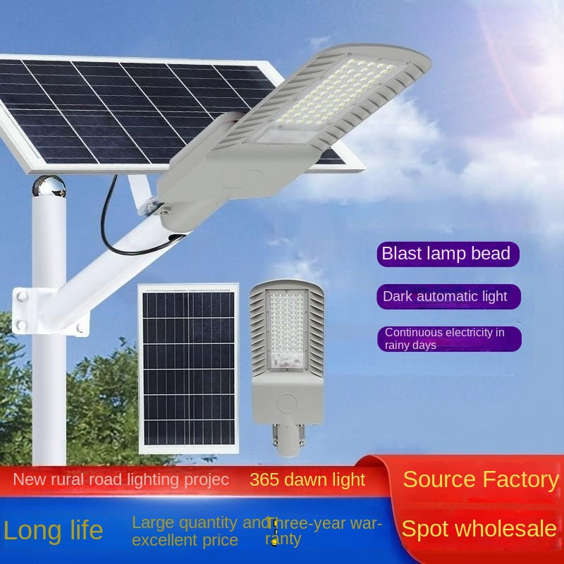 Blast Project Solar Garden Lights Waterproof LED Street Lights for New Rural Factory District IP65 Rating-Wholesale