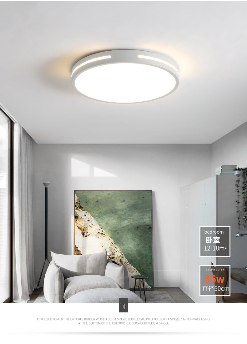 New led Living Room Ceiling Light Nordic Round Bedroom Light Simple Study Room Light Dining Room Balcony Lighting Fixture