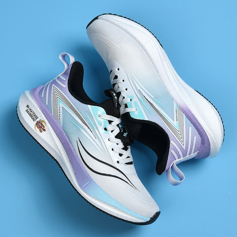 Summer Casual Men's Shoes Mesh Breathable Popcorn High Elastic Sports Shoes Men and Women Couple Shoes Sports Student Running Shoes