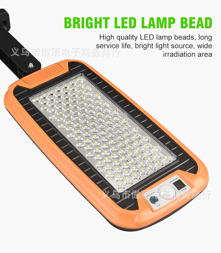 New Solar Light Outdoor Human Body Induction Light with Remote Control Wall Light Waterproof Garden Light LED Garage Light Street Light