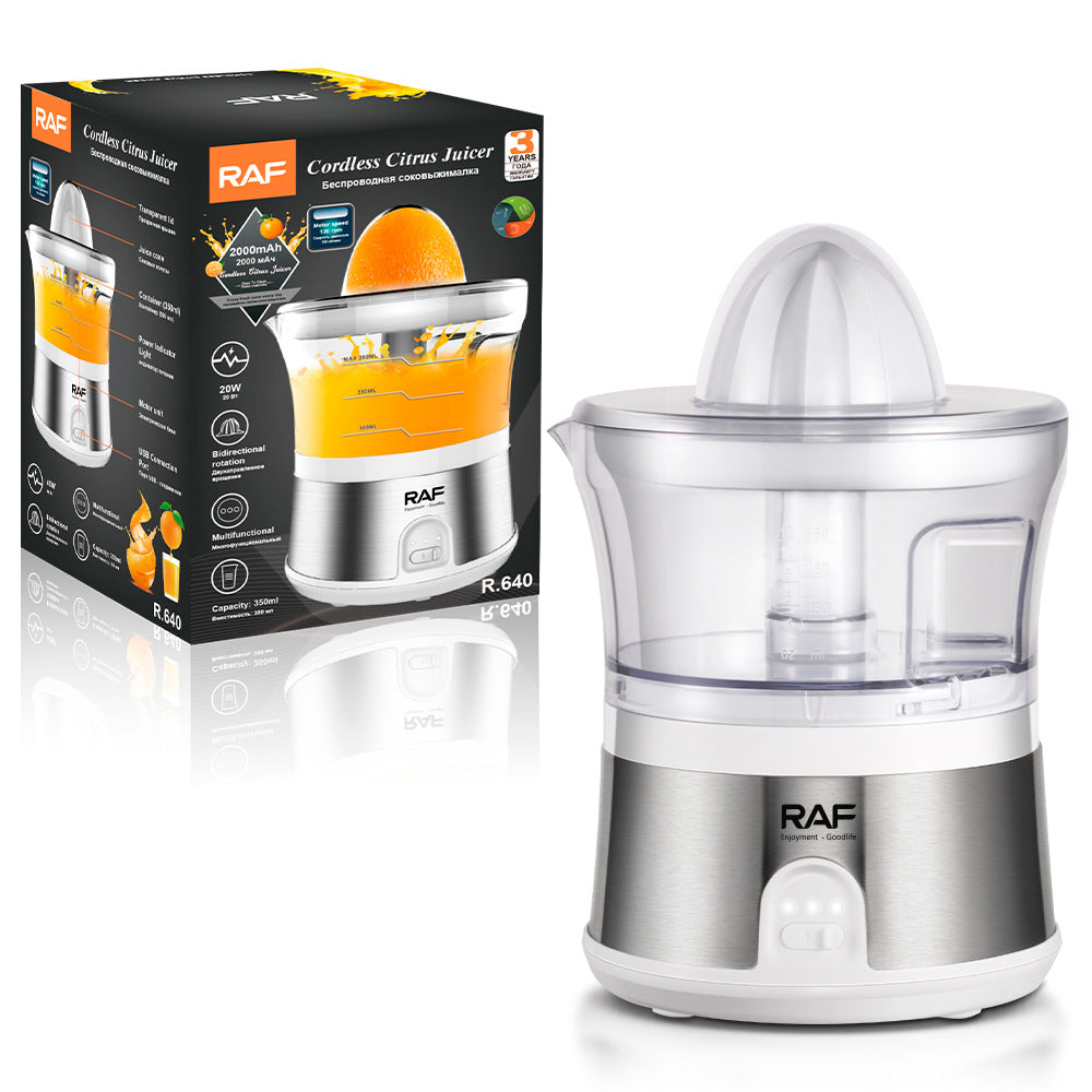 RAF EU Standard Household Automatic Juicer Lemon Orange Juicer Small Portable Electric Fresh Orange Juicer640