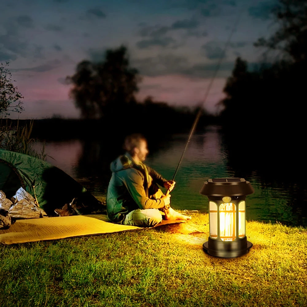 Solar Camping Light Outdoor Lighting Multi-Functional Camp Light Tungsten Light Rechargeable Tent Light Household Emergency Light