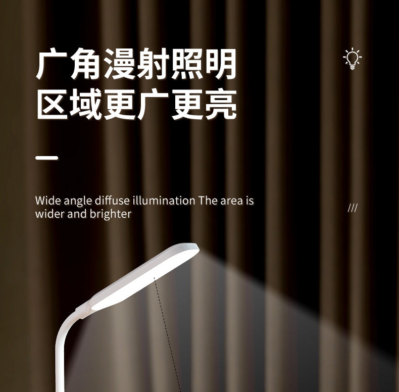 New LED Study Desk Lamp Wireless Charging Lamp Desk Pen Holder Lamp Bedroom Night Light Office Eye Protection Desk Lamp