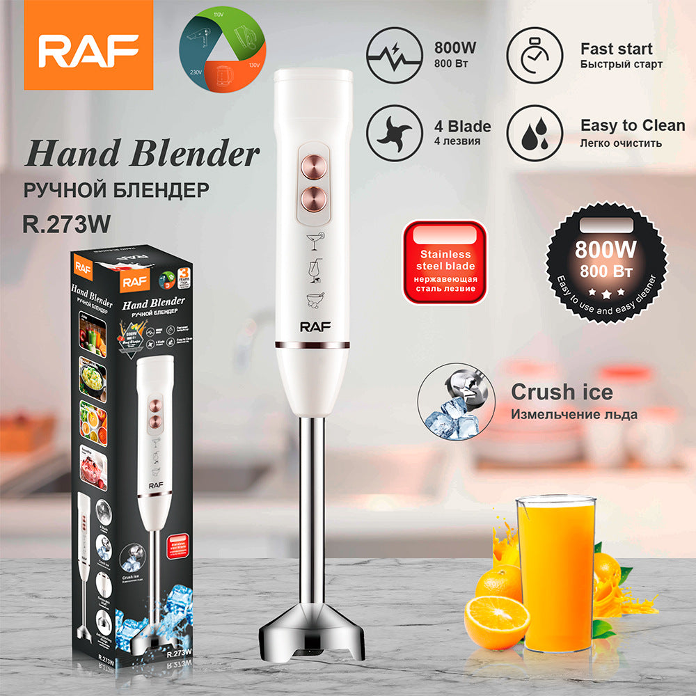 RAF EU Standard Portable Household Food Blender Handheld Electric Stainless Steel Cooking Stick Mixer273