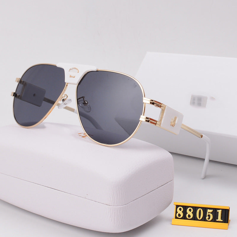 Unisex Toad Sunglasses European and American Style Glasses Beauty Head Sunglasses Internet Celebrity Light Luxury Classic Sunglasses Trendy V88051