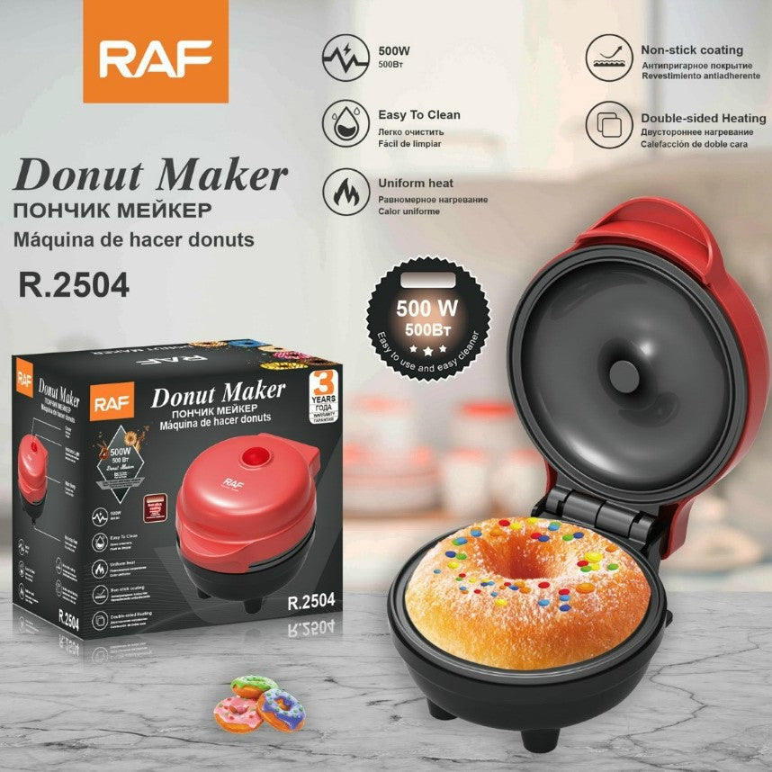 RAF European Standard Sandwich Maker Panini Machine Donuts Bread Maker Household Muffin Maker Baking Machine R2504
