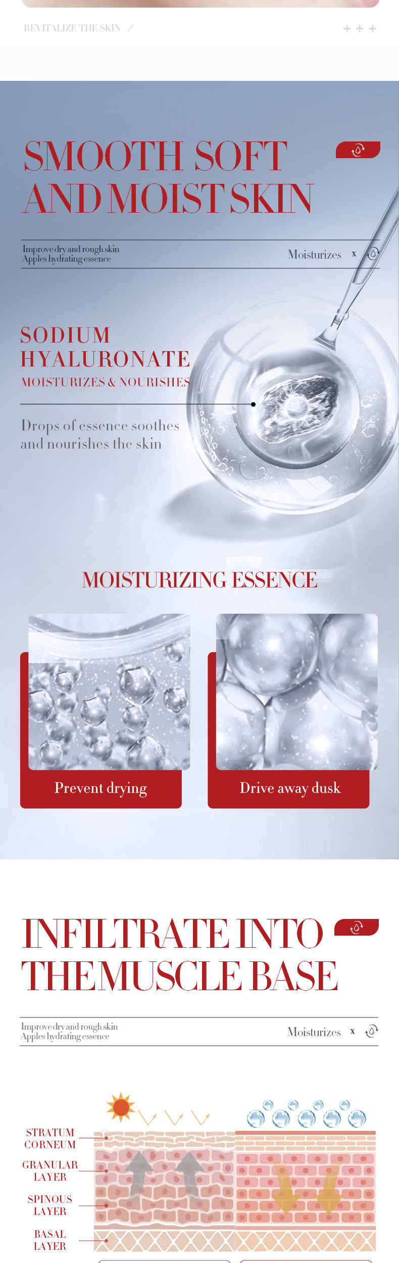 Cross-border Fruit Essence15ml Plant Avocado Moisturizing Apple Hydrating Nourishing Export Manufacturer Wholesale