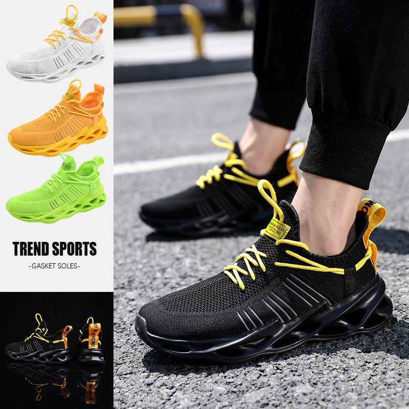 Summer Youth Coconut Shoes for Middle and High School Students, Breathable Mesh Blade Edge, Wear-resistant, Non-slip Sports Running Shoes, Casual Trendy Shoes
