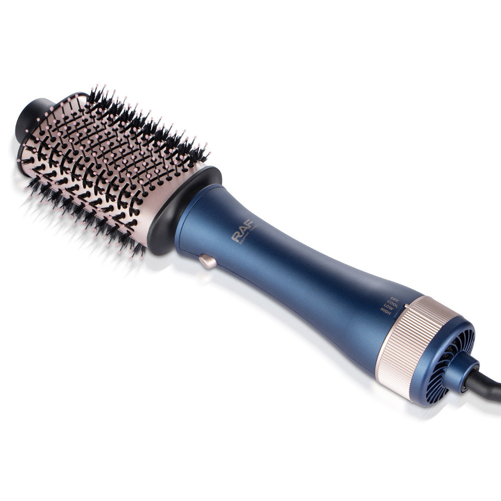 RAF European Standard Curling and Straightening Dual-use Hair Styling 3-in-1 Hot Air Brush with Interchangeable Temperature Modes1200w