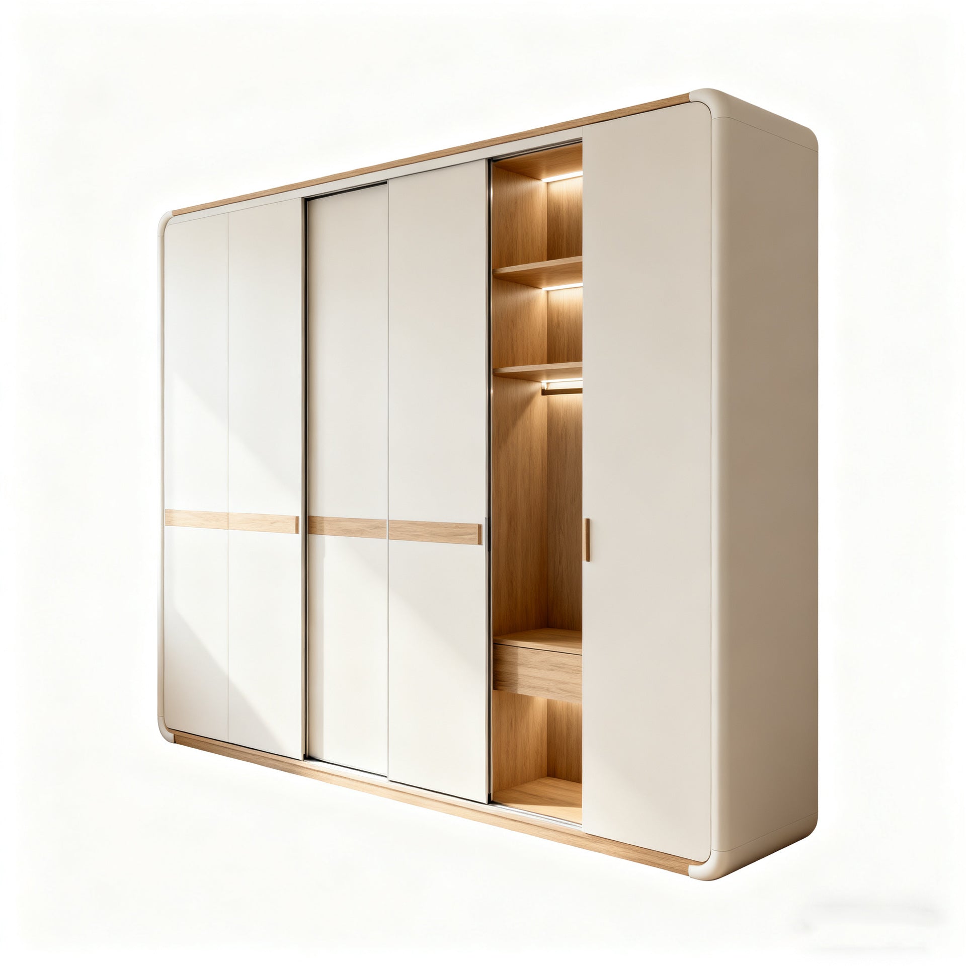 Custom Full House Walk-in Aluminum Alloy Wardrobe Home Bedroom Cabinet Cloakroom Wardrobe Overall Furniture Cabinet Customization