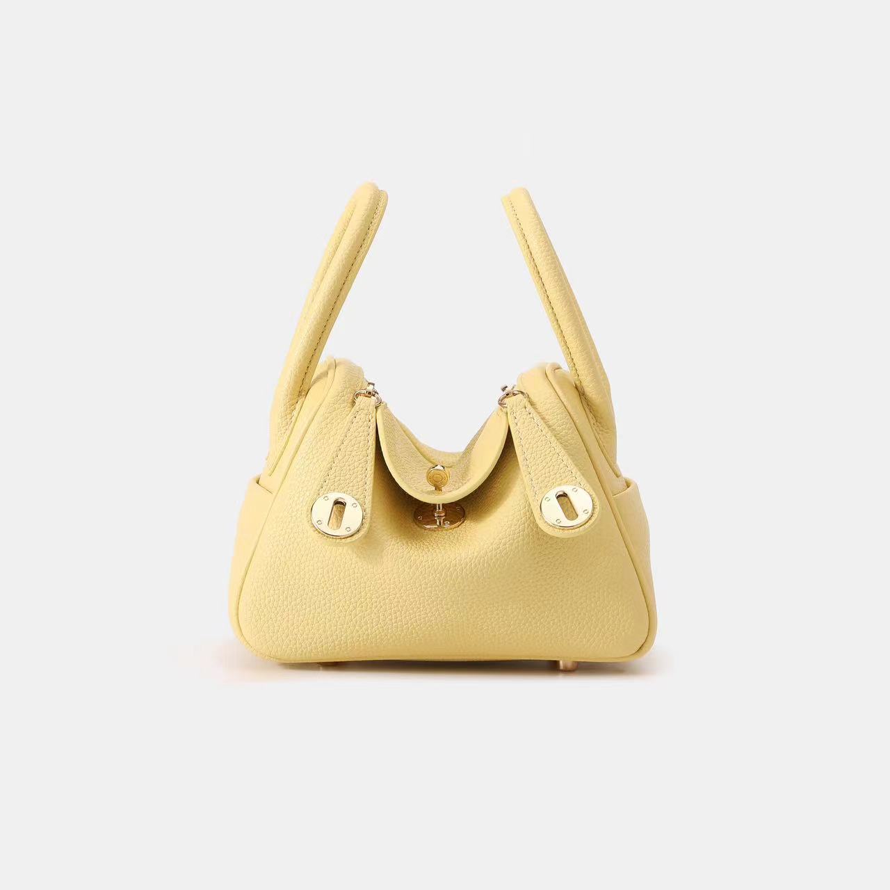 High-End Bag Doctor Bag Lindy Bag Lychee Pattern Women's Handbag Single Shoulder Crossbody Bag Pillow Bag Women's Bag