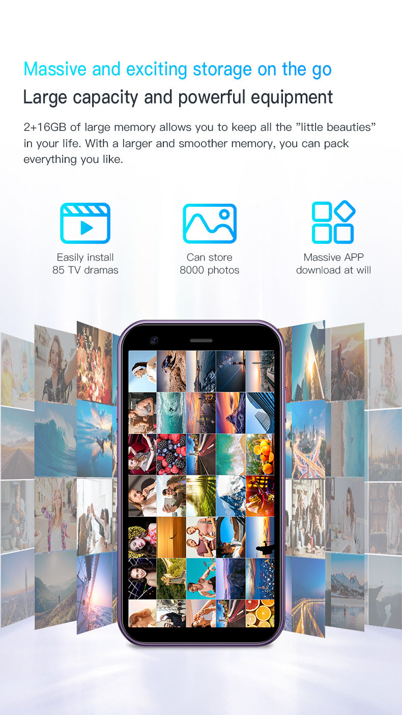 Hot Sale XS15 Mini Mobile Phone2+16G Ultra-small Pocket Android Smartphone Google Phone(Popular)