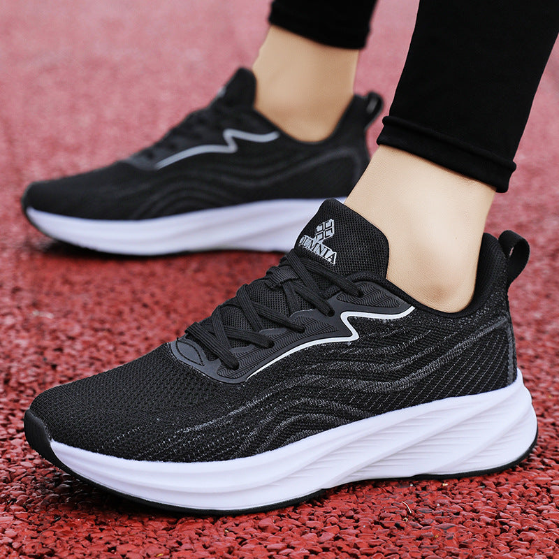 2024Chunxin Professional Running Shoes for Men and Women, Breathable Flyknit Mesh, Lightweight, Non-Slip, Student Physical Test Training Sports Shoes