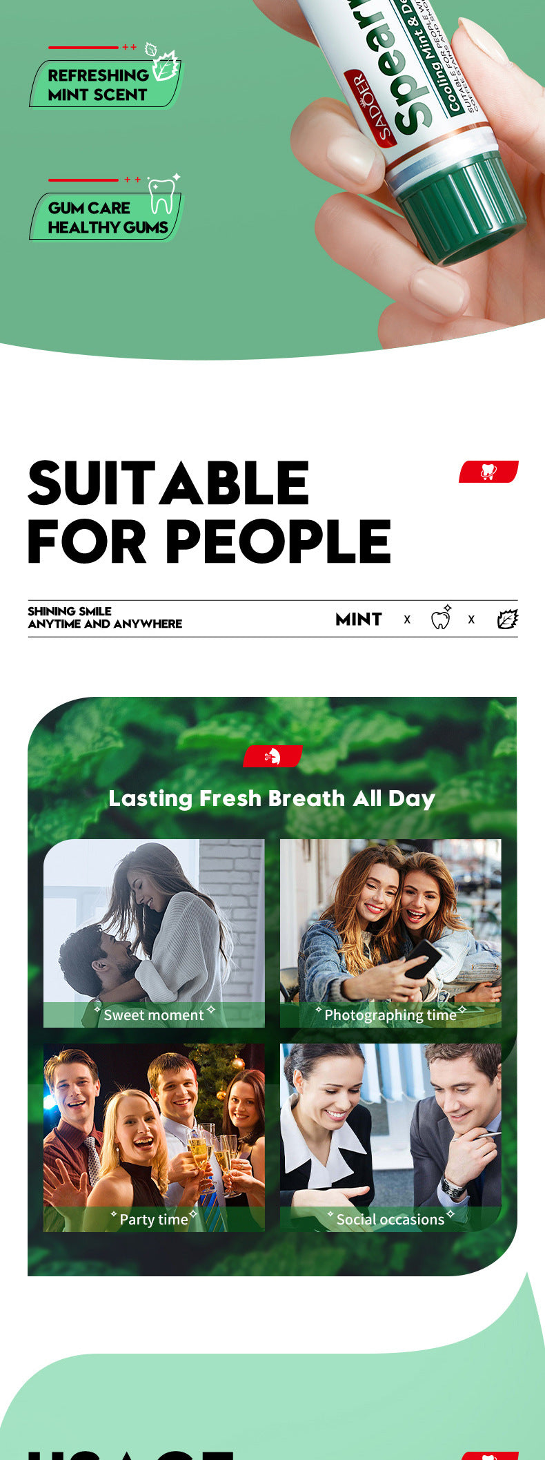 Distribution Combination Toothpaste SADOER Clean teeth fresh oral care cross-border wholesale