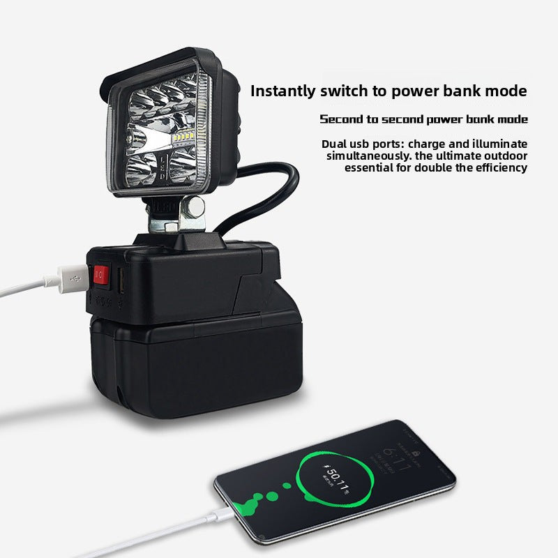 MT Dayi Universal Lithium Battery LED High Brightness Lighting Work Light for Renovation, Construction, Outdoor Camping, and Exploration