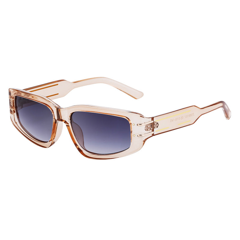 Fashion Square Frame Sunglasses for Women, Sun Protection, High-End European and American Style Small Frame Glasses Wholesale sunglasses Sunglasses