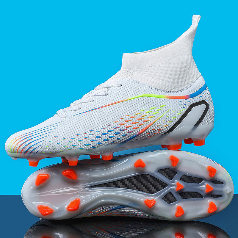 New football shoes for men and women AG Long Spike gold Competition Student Training Shoes Artificial Turf TF Wholesale of Broken Nails