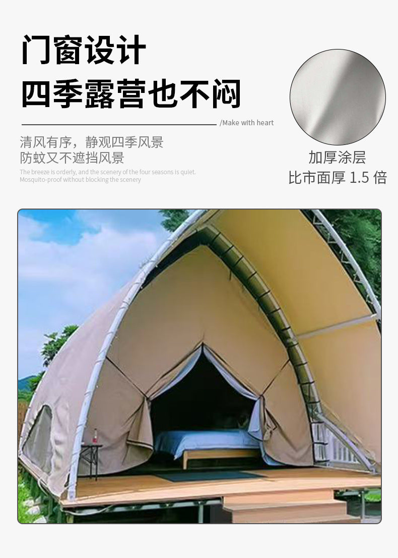 Outdoor Camping Sailboat Tent Resort Luxury Camping Tent Large Homestay Light Luxury Hotel Boat-shaped Tent