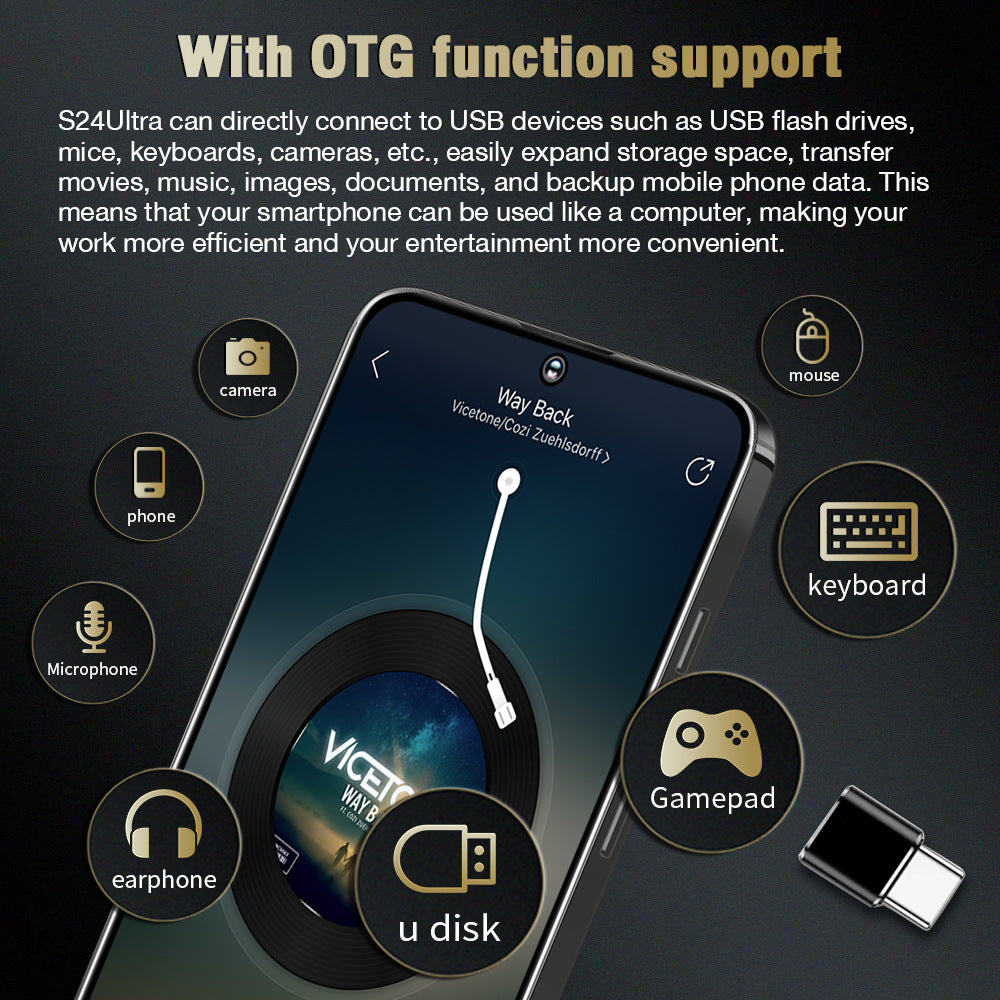 Smartphone Mobile Phone S24Ultra Android16+1TB Android All-in-One E-commerce(Popular)