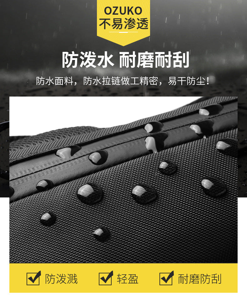 ozuko New Men's Business Backpack School Bag Student Multifunctional Computer usb Waterproof Korean Style Backpack