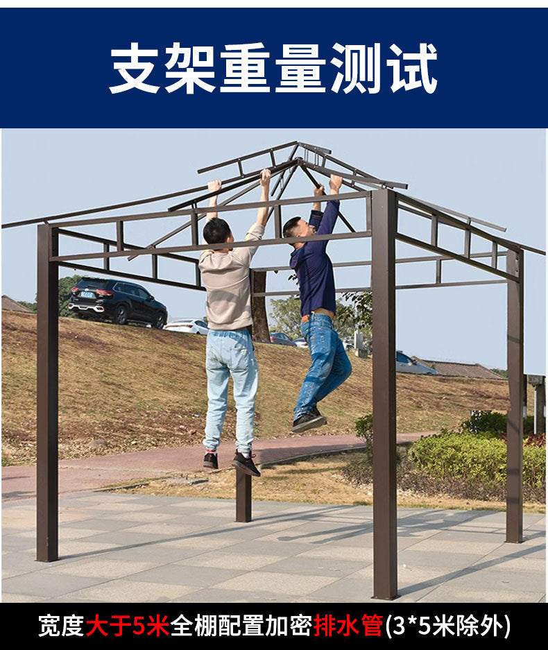 Outdoor Sunshade Canopy Rain Shelter Courtyard Garden Villa Four-legged Pavilion Advertising Event Large Roman Tent Umbrella Wholesale