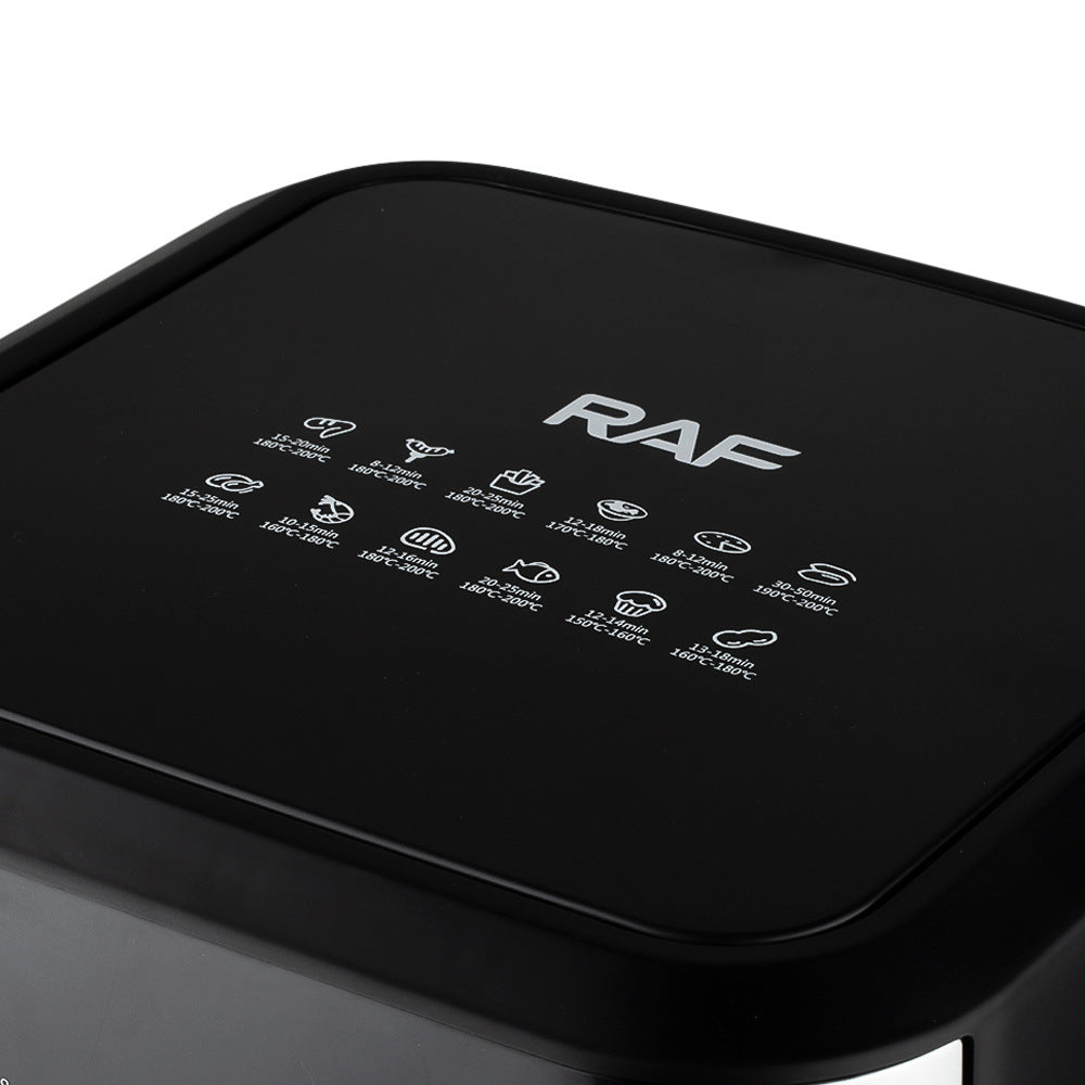 RAF European Standard Air Fryer Large Capacity Multi-Functional Smart Household Digital Display Electric Fryer8L Removable