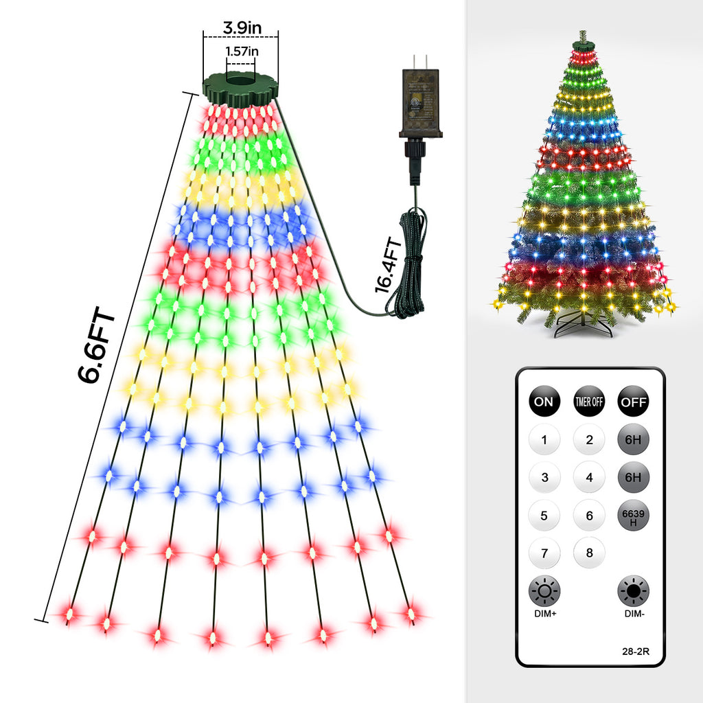 Christmas Tree Lights Christmas Garden Decoration Lights Colorful Lights String Lights Waterfall Tree Hanging Lights Christmas Bestsellers