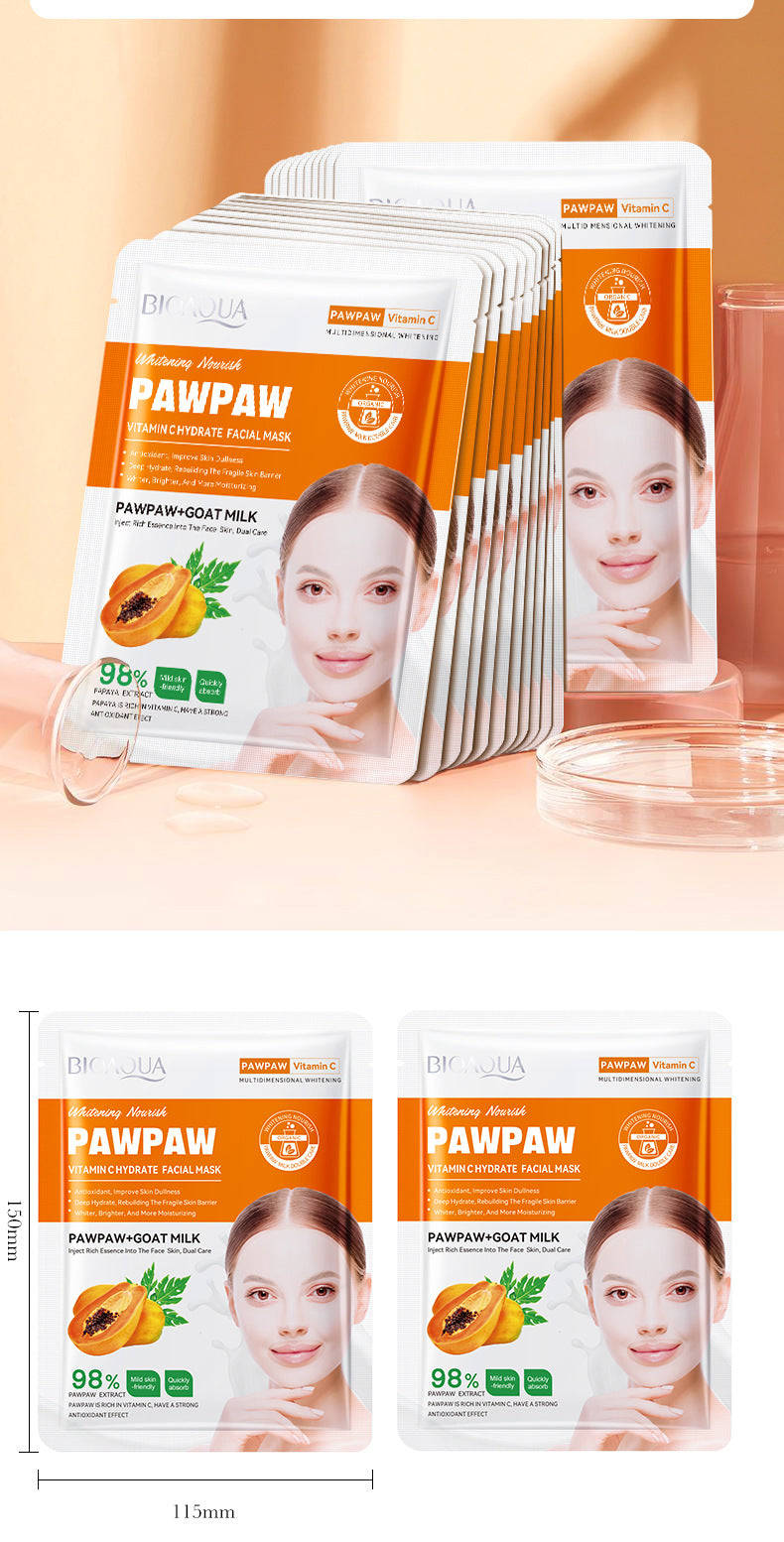 Papaya Mask25g BIOAOUA Vitamin C Moisturizing and Hydrating Tablets for Cross-Border Wholesale