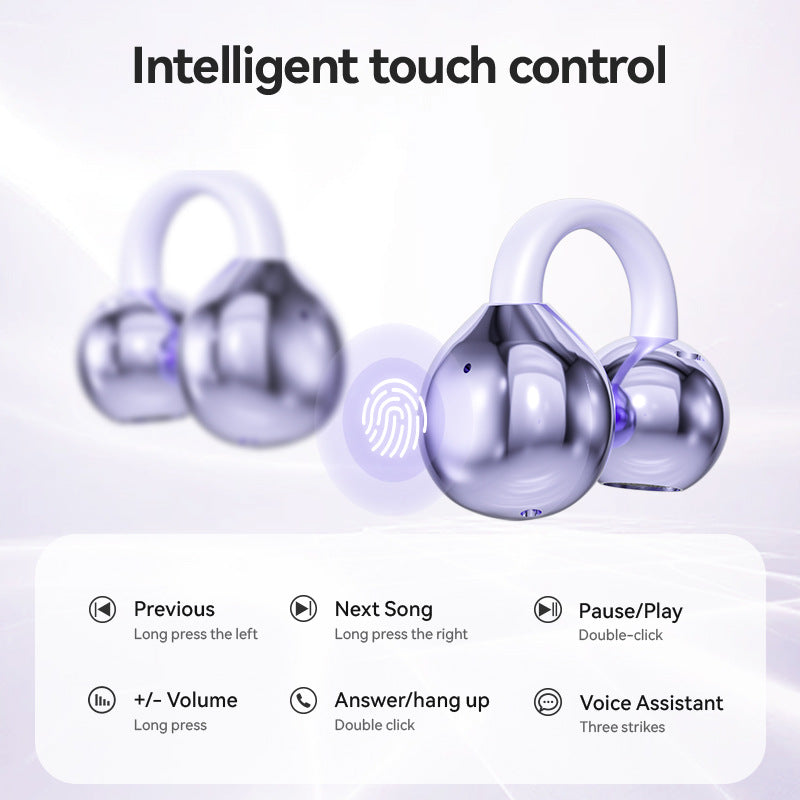 Popular M91AI Smart Translation Bluetooth Earbuds Clip-on High-Quality Bone Conduction Wireless Bluetooth Earbuds