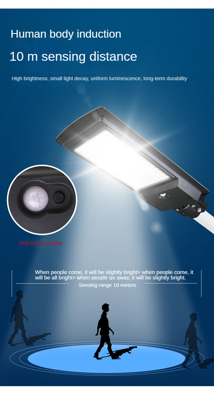 Professional Energy-Saving Waterproof Integrated Street Intelligent Human Sensing 200W Led Solar Street Light
