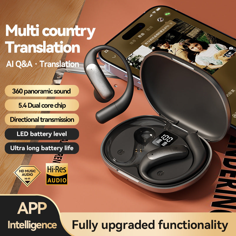 Popular M127AI Translation Long Battery Life Over-Ear Headphones Non-In-Ear Private Model Noise Cancelling Wireless Bluetooth Headphones