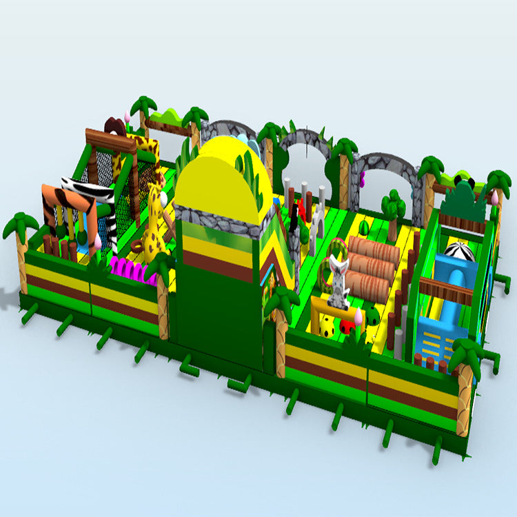 Internet Celebrity New Inflatable Large Castle Manufacturer Slide Trampoline Play Castle Outdoor Stall Inflatable Amusement Equipment