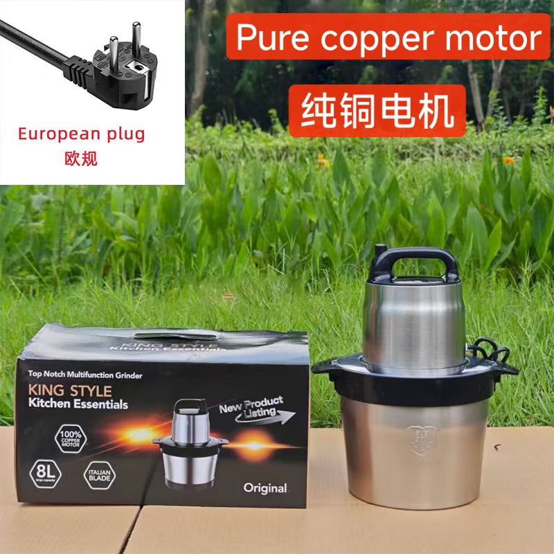 Fufumachine 6L Electric Meat Grinder Small Multi-Functional Meat Mincer Food Processor Blender Multi-Purpose