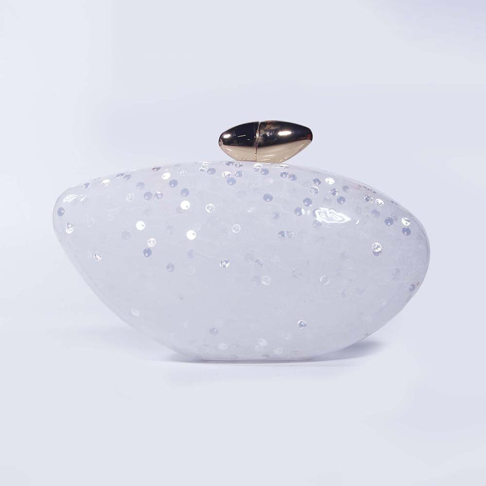 European and American Trend New Style Bag for Women Fashionable Light Luxury Versatile Bullet Head Acrylic Simple Evening Bag Clutch for Women