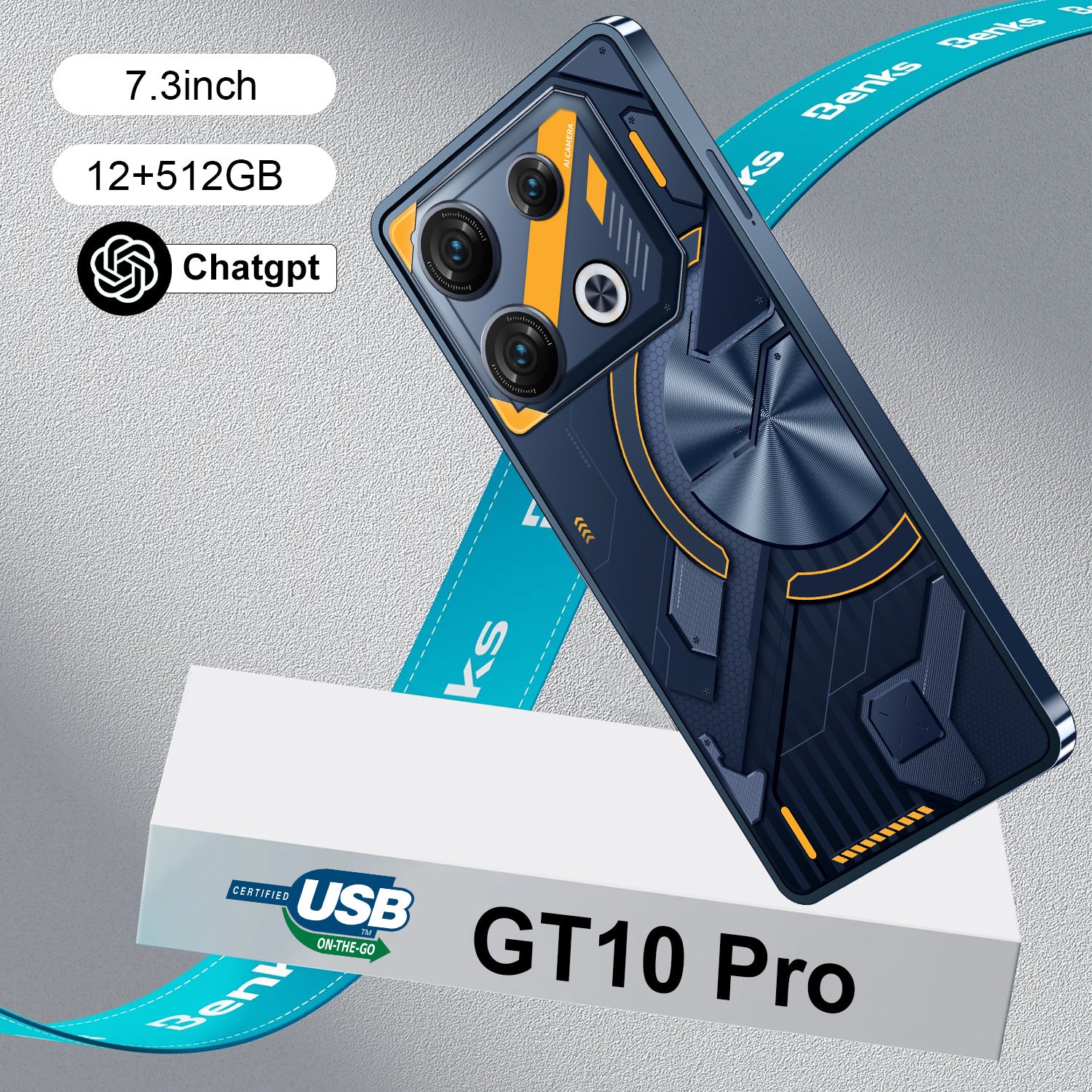 GT10 Pro Original Smartphone In Stock12+512G Android Phone Source Factory AliExpress