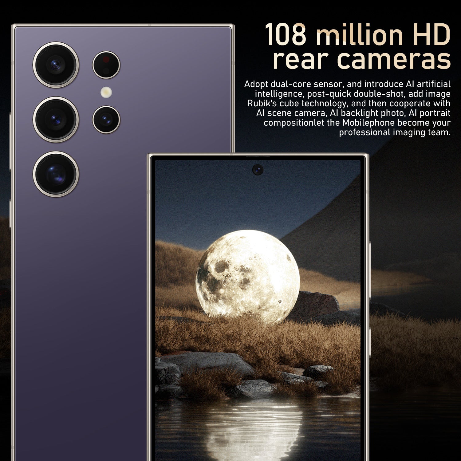 S24 Ultra+Built-in pen7.3Extra-large Screen16+1T Android Smartphone(Popular)