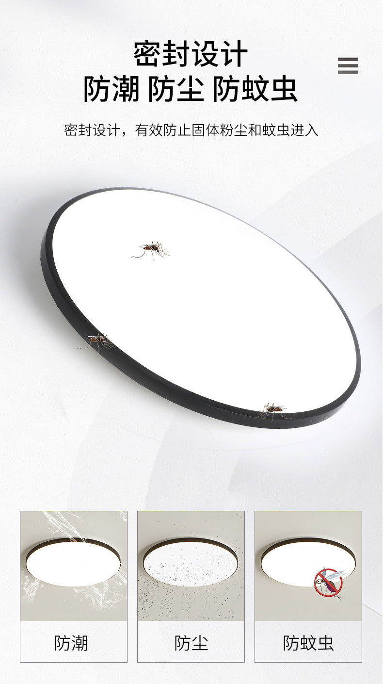 Triple-proof Light led Ceiling Light Ultra-Thin Corridor Aisle Light Modern Minimalist Balcony Light Round Bathroom Kitchen Light