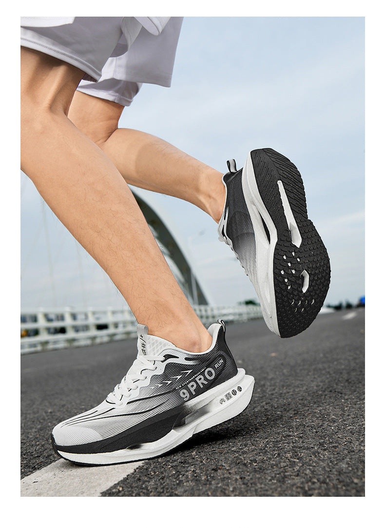 Summer Red Rabbit9PRO New Popcorn Carbon Plate Hollow Running Shoes Breathable Jacquard Comfortable Casual Sports Shoes